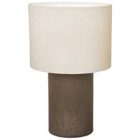 Tischleuchte Bulgi 1 max. 25 Watt - Graubraun/Naturfarben, Konventionell, Kunststoff/Textil (20/30cm)