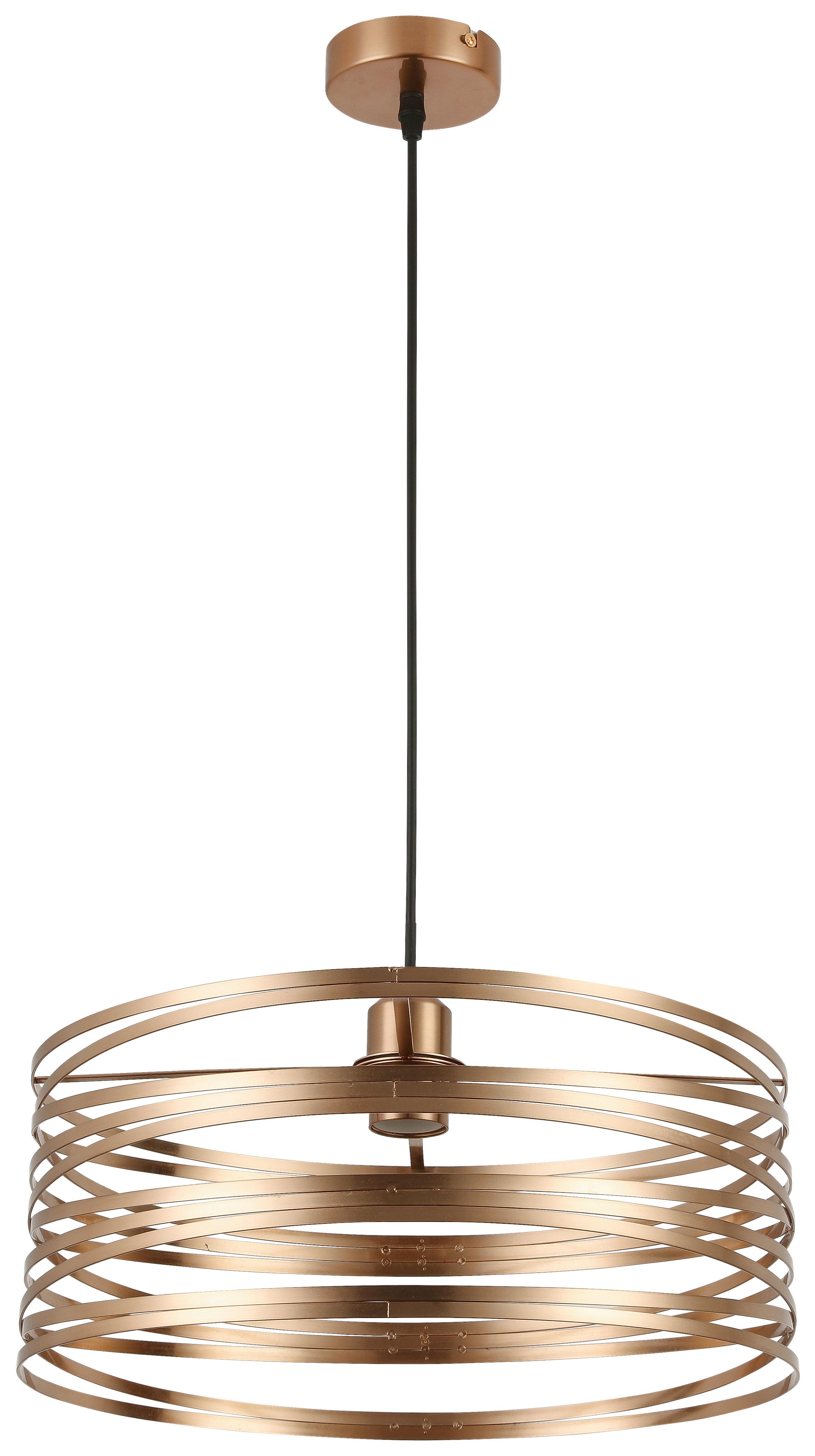 LAMPA WISZĄCA JULIA - czarny/cappuccino, Trend, tworzywo sztuczne/metal (40/120cm) - Novel