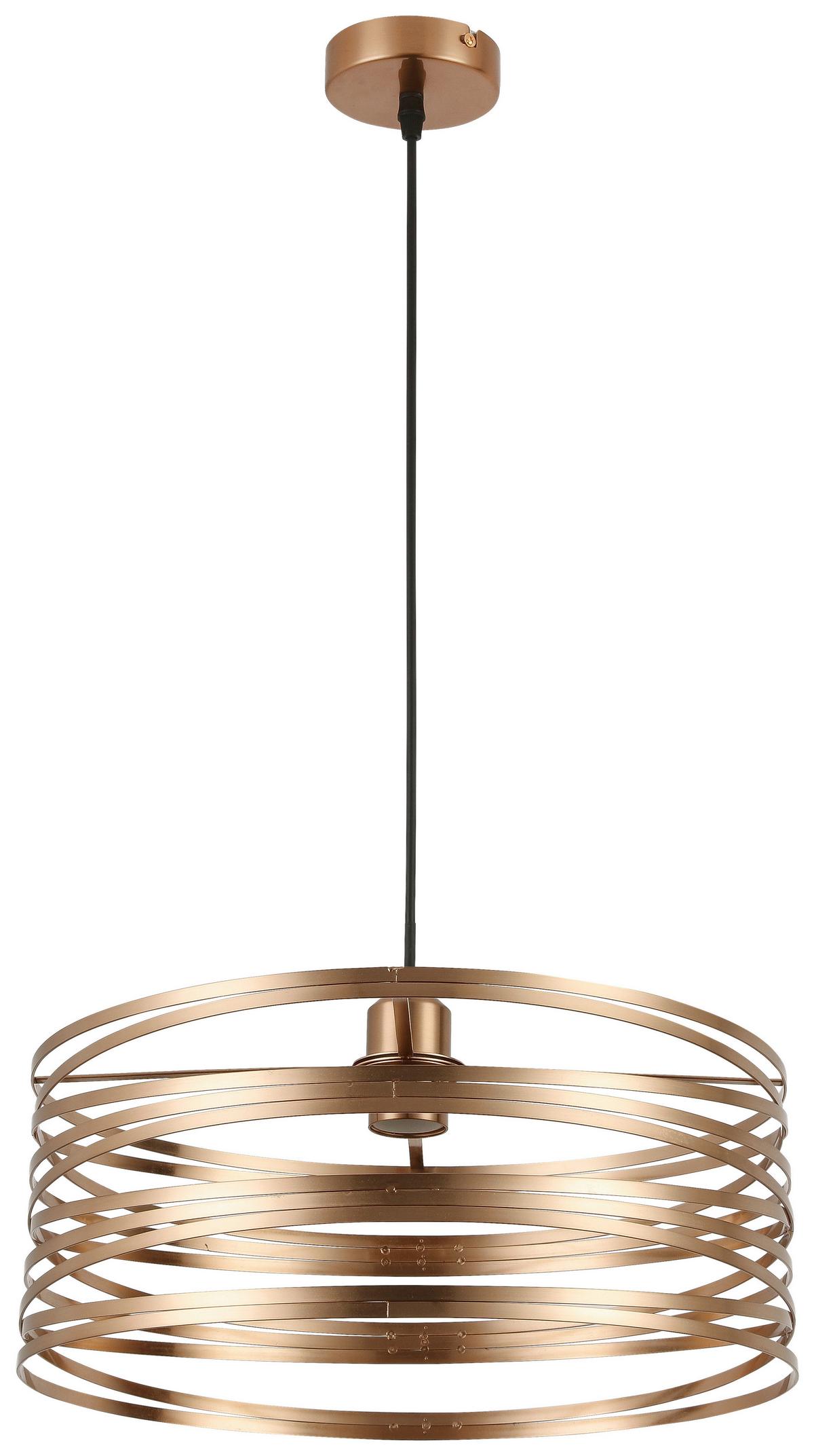 LAMPA WISZĄCA JULIA - czarny/cappuccino, Trend, tworzywo sztuczne/metal (40/120cm) - Novel