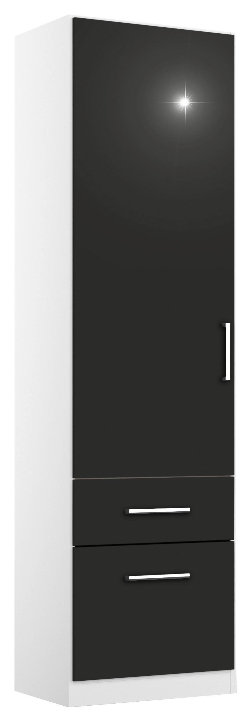 Dulap Usi Rotative Berlin - alb/gri, Modern, material pe bază de lemn (47/197/54cm) - Modern Living
