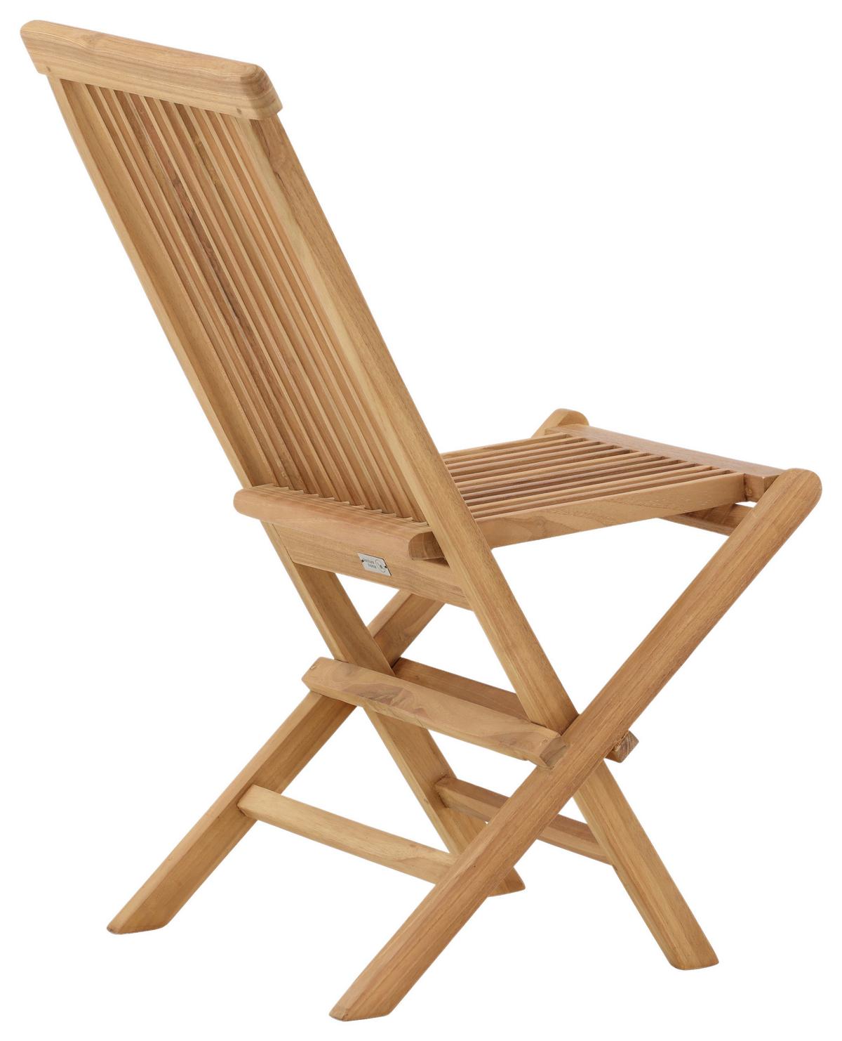 Klappstuhl 2er-Set KENYA - Teakfarben, KONVENTIONELL, Holz (47/89/62cm) - Gardenson