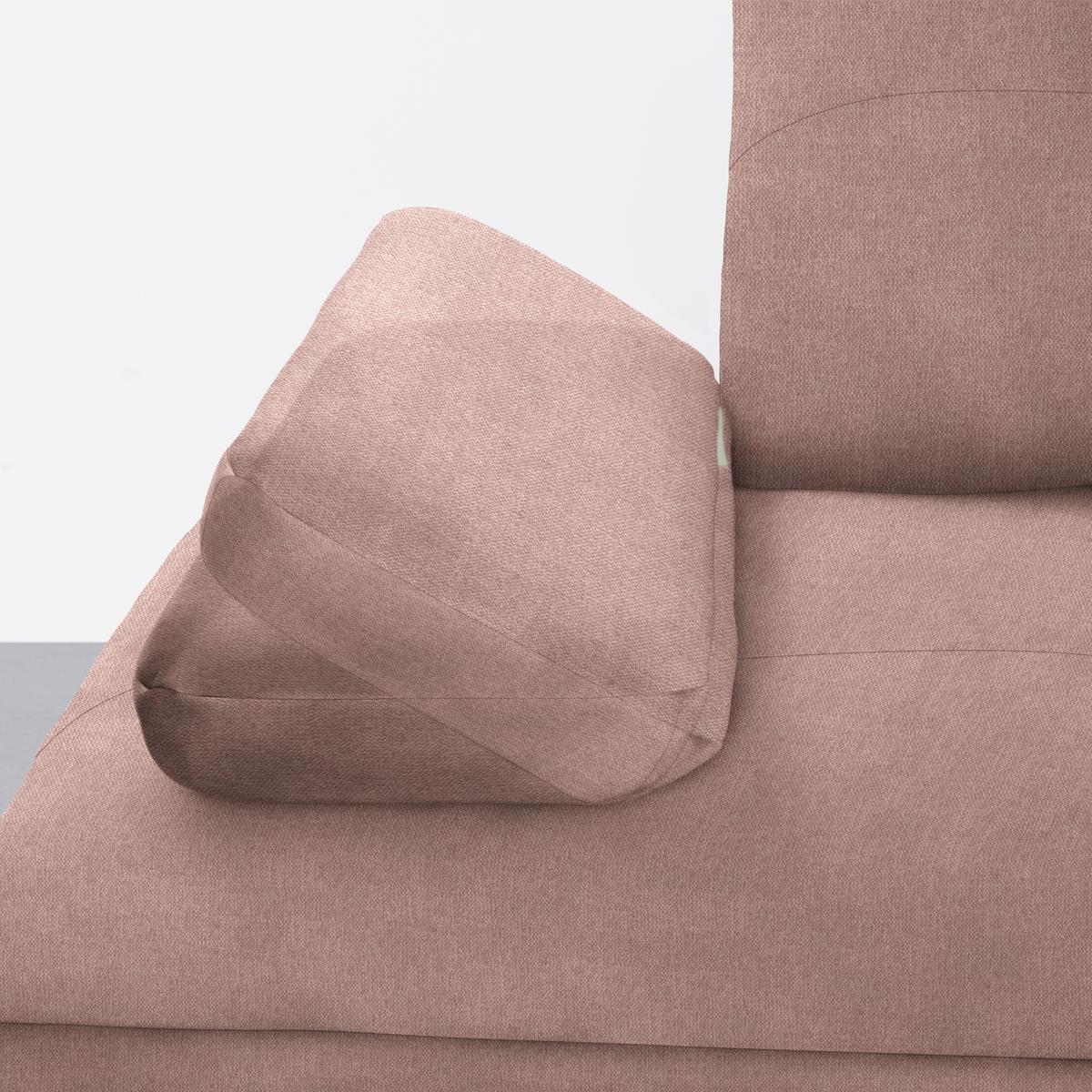 Wohnlandschaft Trendy Rosa - Schwarz/Rosa, MODERN, Holzwerkstoff/Textil (250/93/310cm) - Premium Living