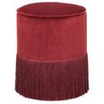 Hocker in Rot - Rot, ROMANTIK / LANDHAUS, Textil (37/44/37cm) - Zandiara Hocker in Rot - Rot, ROMANTIK / LANDHAUS, Textil (37/44/37cm) - Zandiara