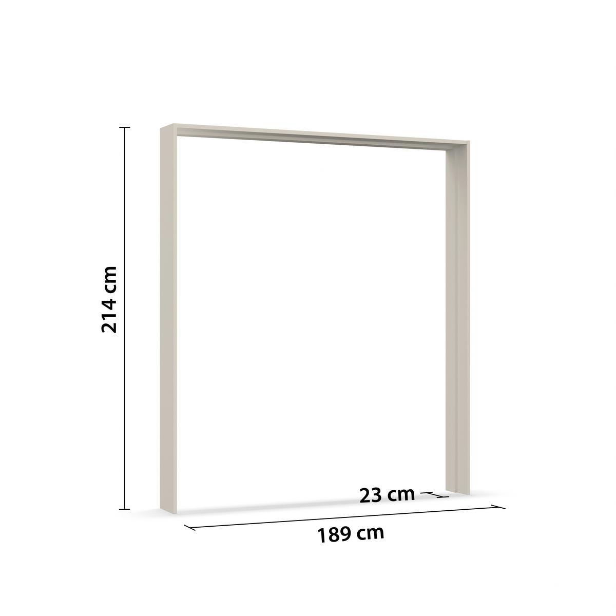 Passepartout Elara Champagner - Champagner, KONVENTIONELL, Holzwerkstoff (189/214/23cm) - Premium Living