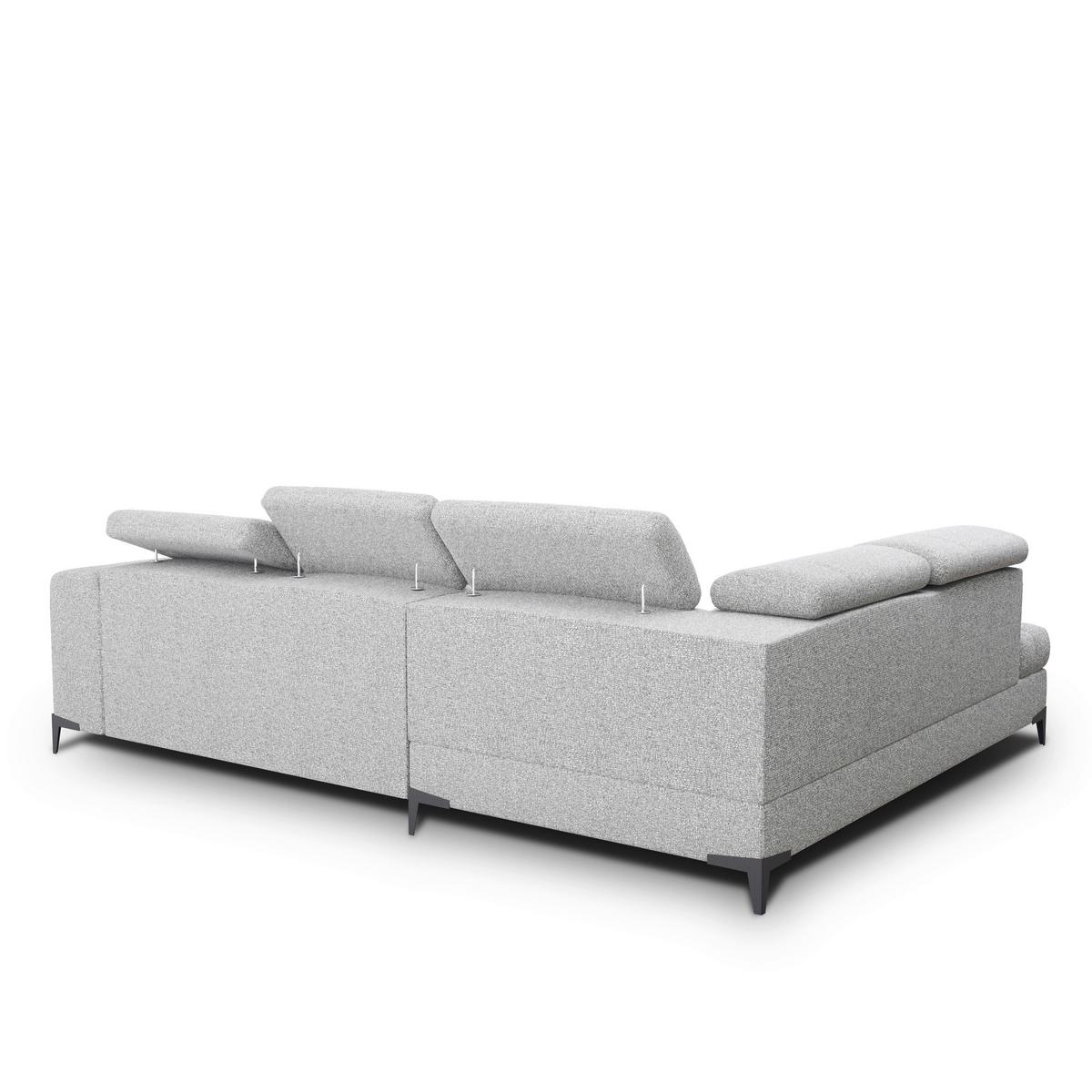Sarokkanapé Mason - világosszürke/krémszínű, Modern, műanyag/faalapú anyag (211/271cm) - Modern Living