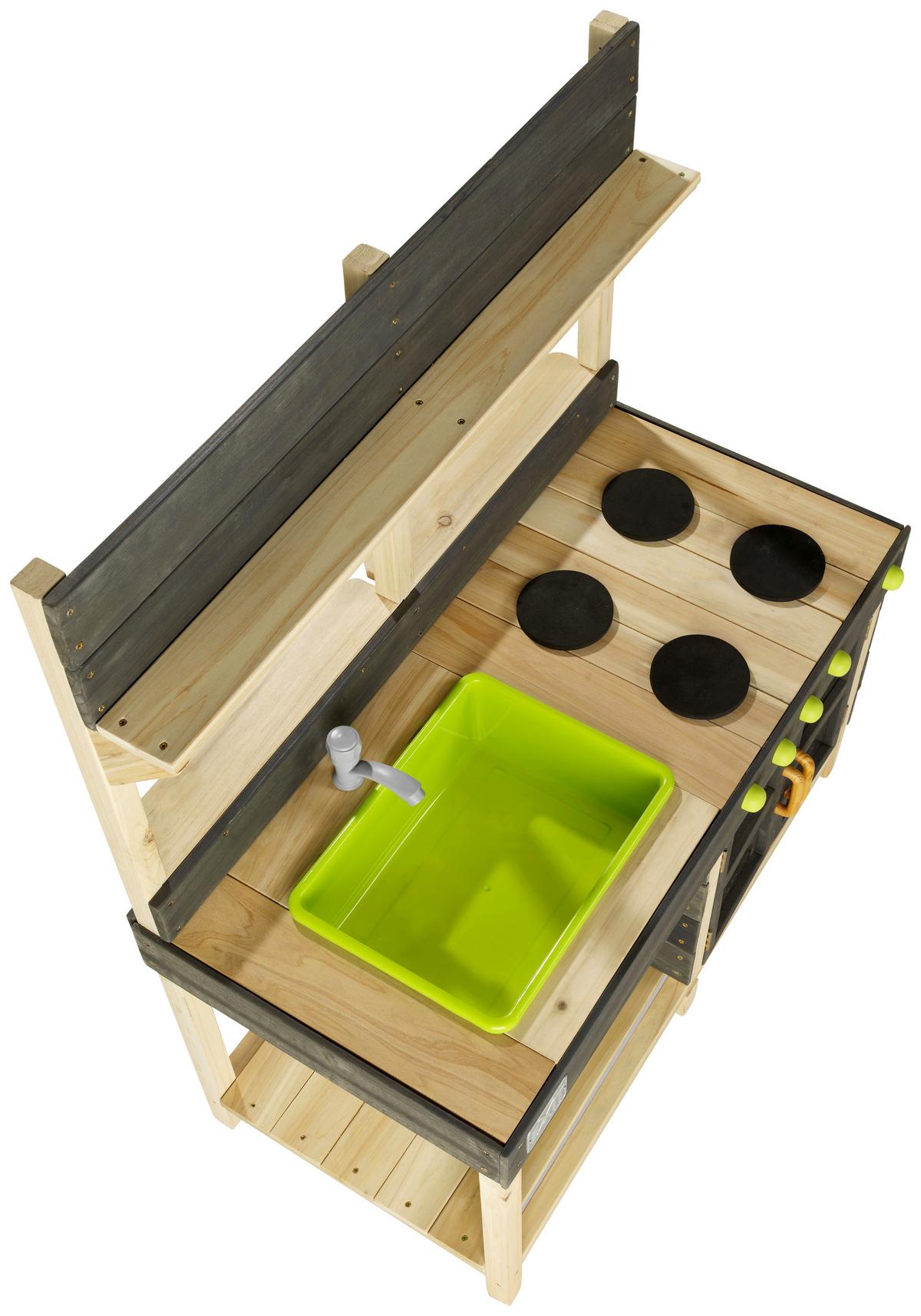 Otroška Vrtna Kuhinja Exit Yummy 200 - siva, Konvencionalno, umetna masa/les (102/55/115cm) - EXIT Toys