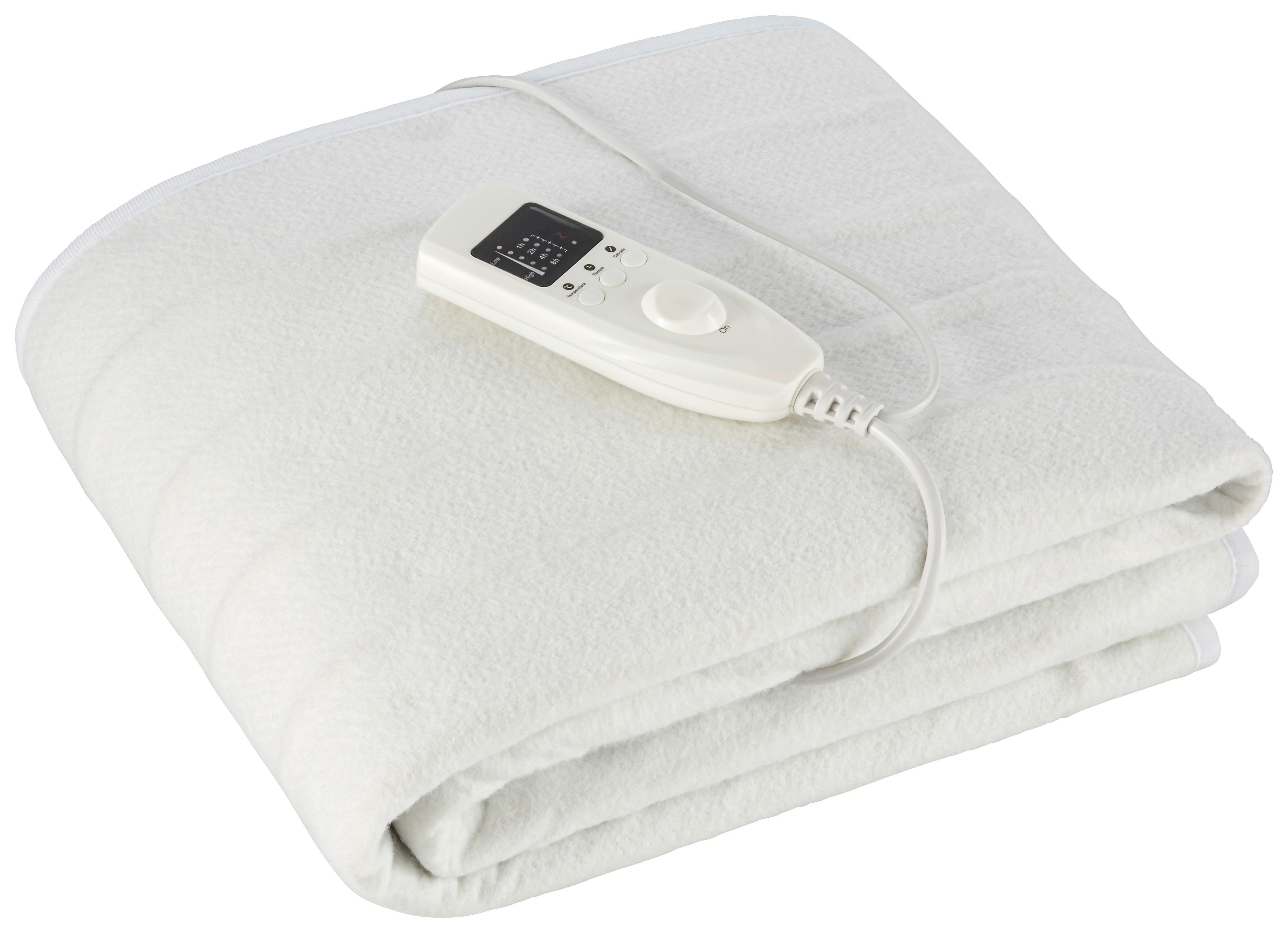 Elektromos Ágymelegítő Betét Birgit 150/80 - fehér, textil (150/80cm)