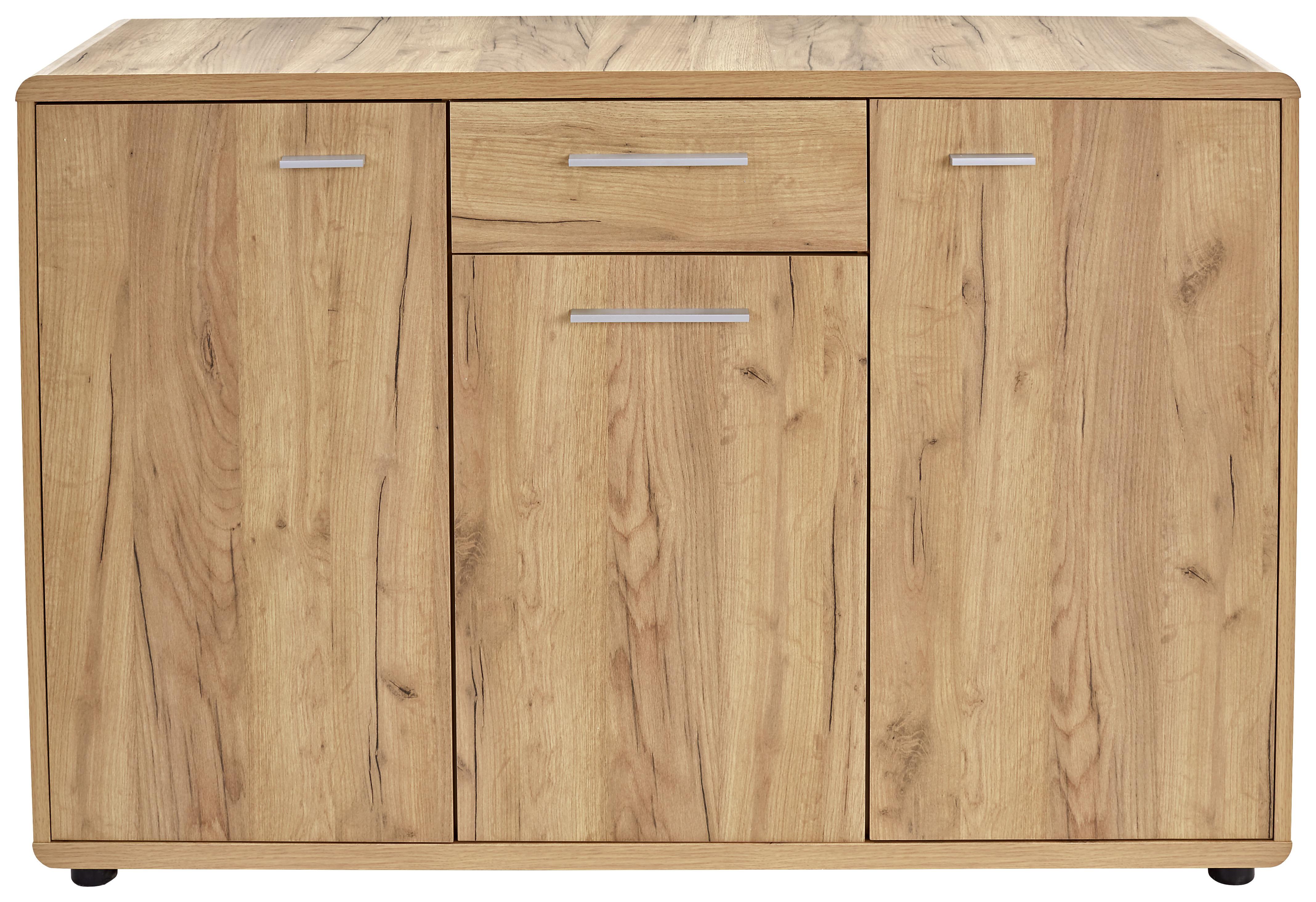 Comodă FONTANA - culoare lemn stejar, Modern, material pe bază de lemn (132/87/40cm) - Modern Living