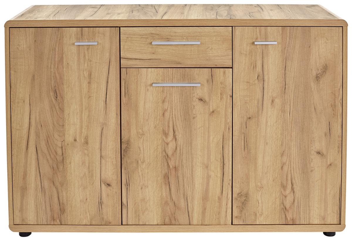 Comodă FONTANA - culoare lemn stejar, Modern, material pe bază de lemn (132/87/40cm) - Modern Living