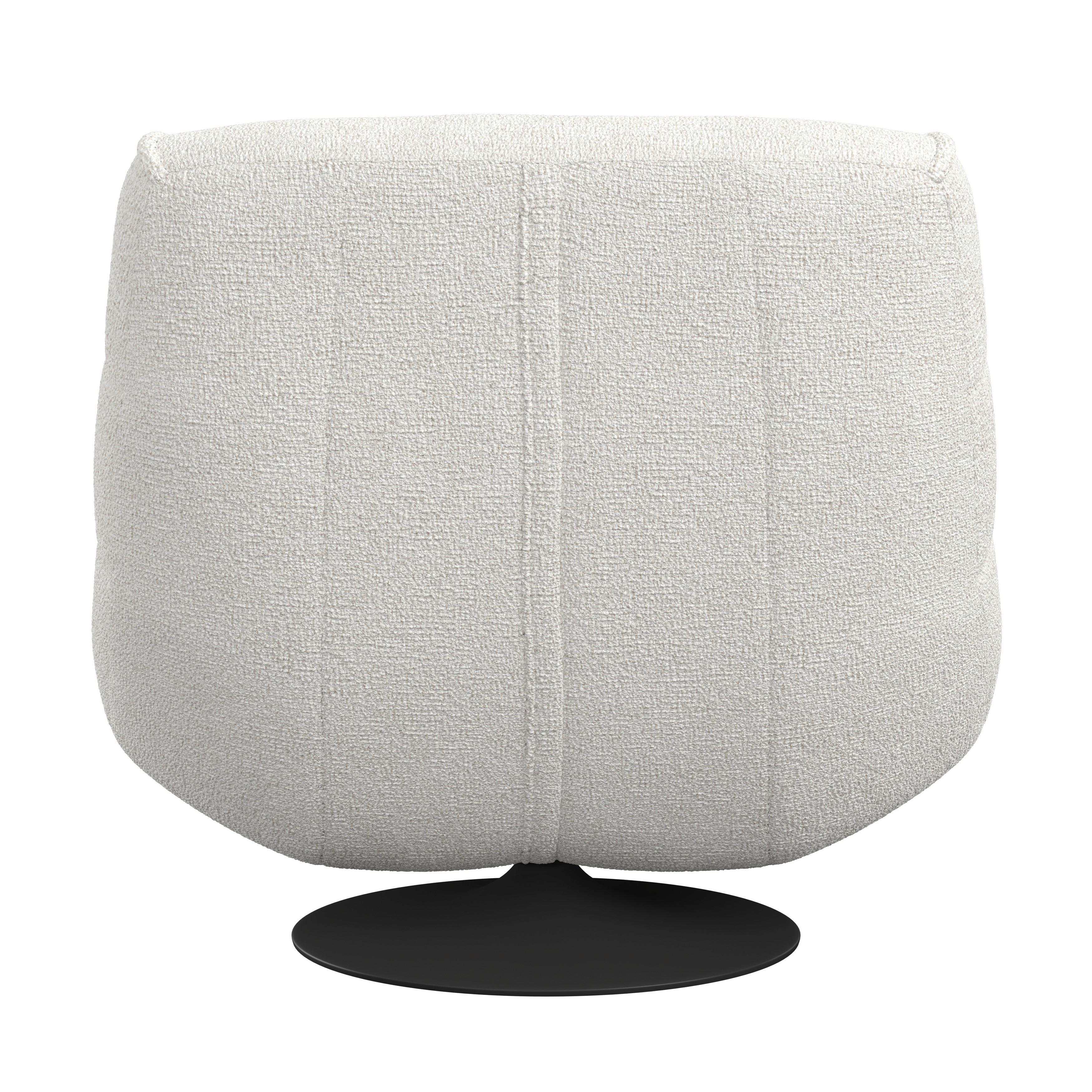 RELAXFÅTÖLJ LORENA - ljusgrå/svart, Modern, metall/textil (101/83/95cm) - Bessagi Home