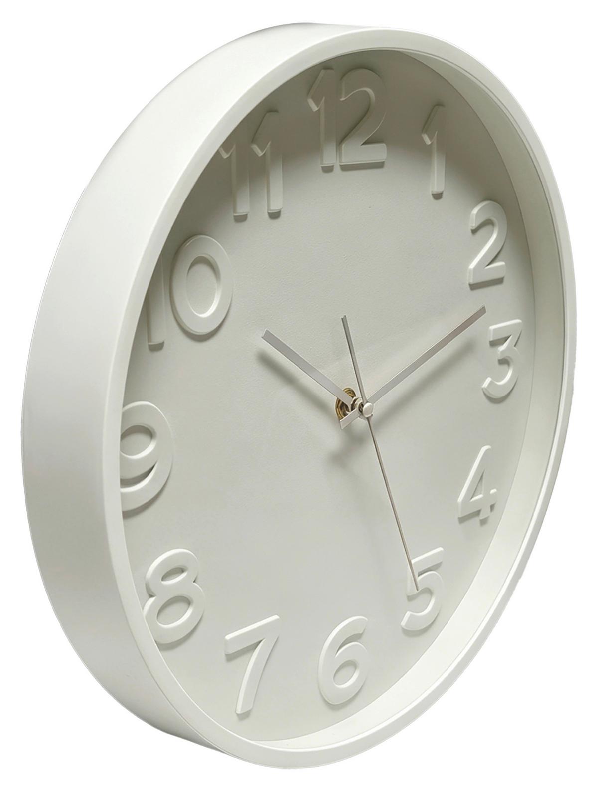 Ceas De Perete Lowe Cca. 30 Cm - alb, Modern, plastic/sticlă (30/4cm) - Mömax