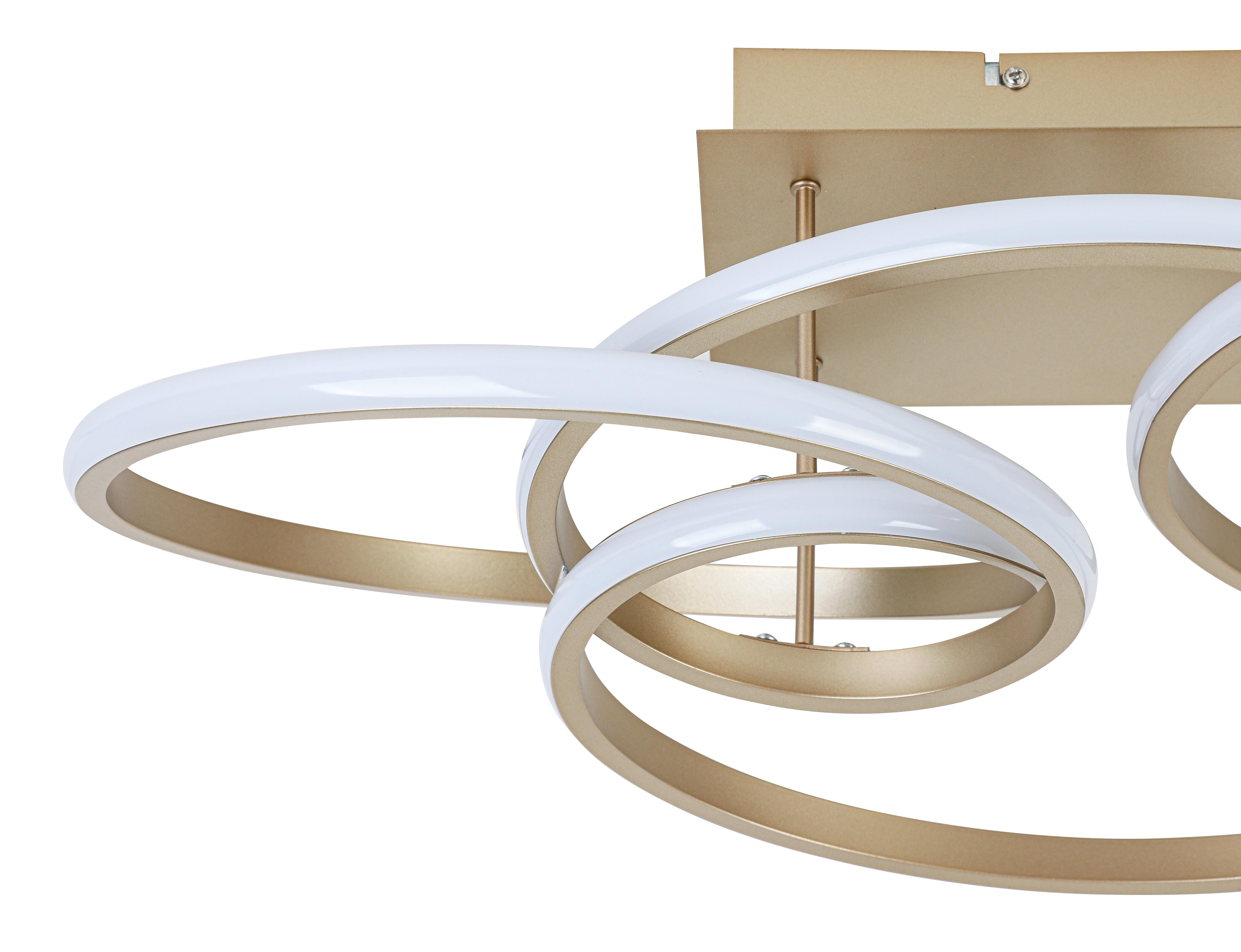 LED-TAKLAMPA JULI - cappuccino, Modern, metall/plast (70/40/25cm) - Premium Living