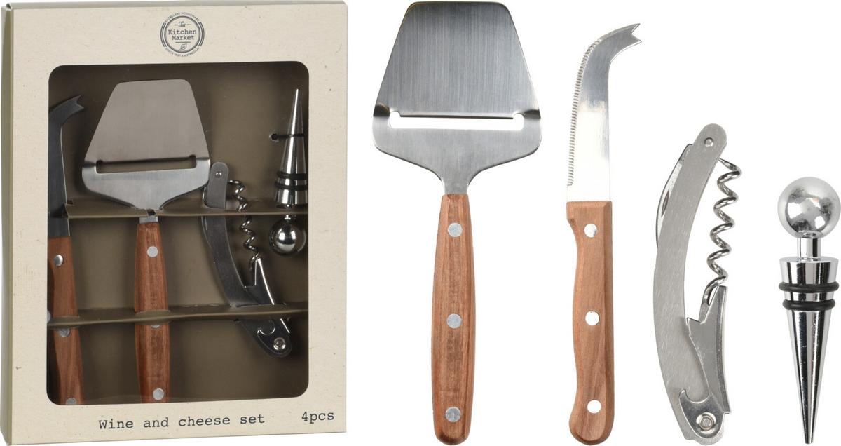 Set de ustensile de bucătărie Wine and cheese - Basics