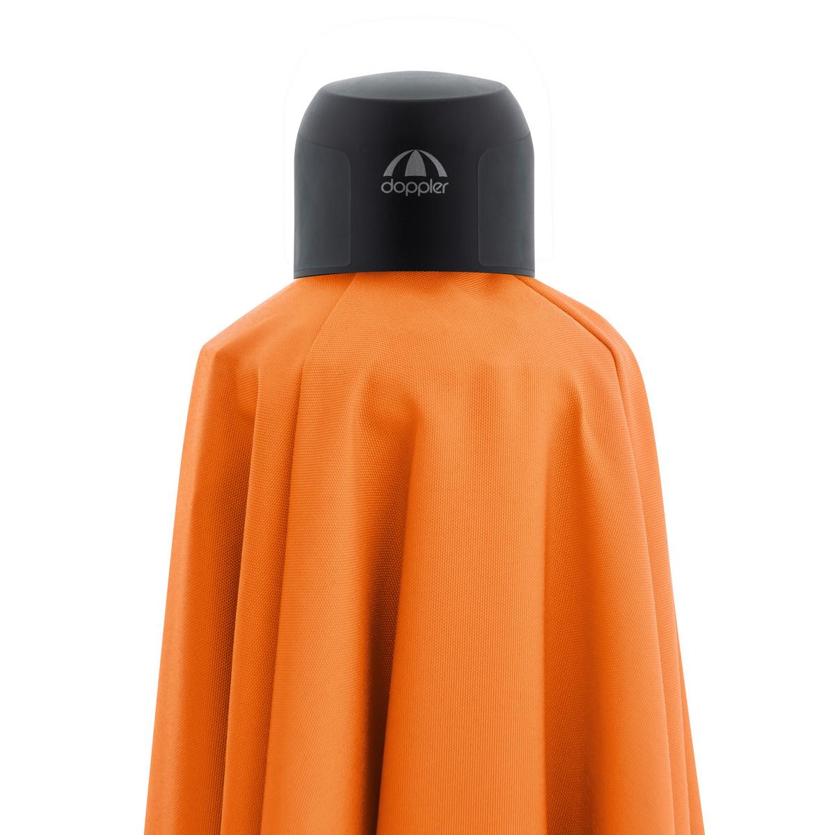 Ampelschirm MyZone Orange ca. 210x210cm - Anthrazit/Orange, Basics, Textil/Metall (210/210cm) - Doppler