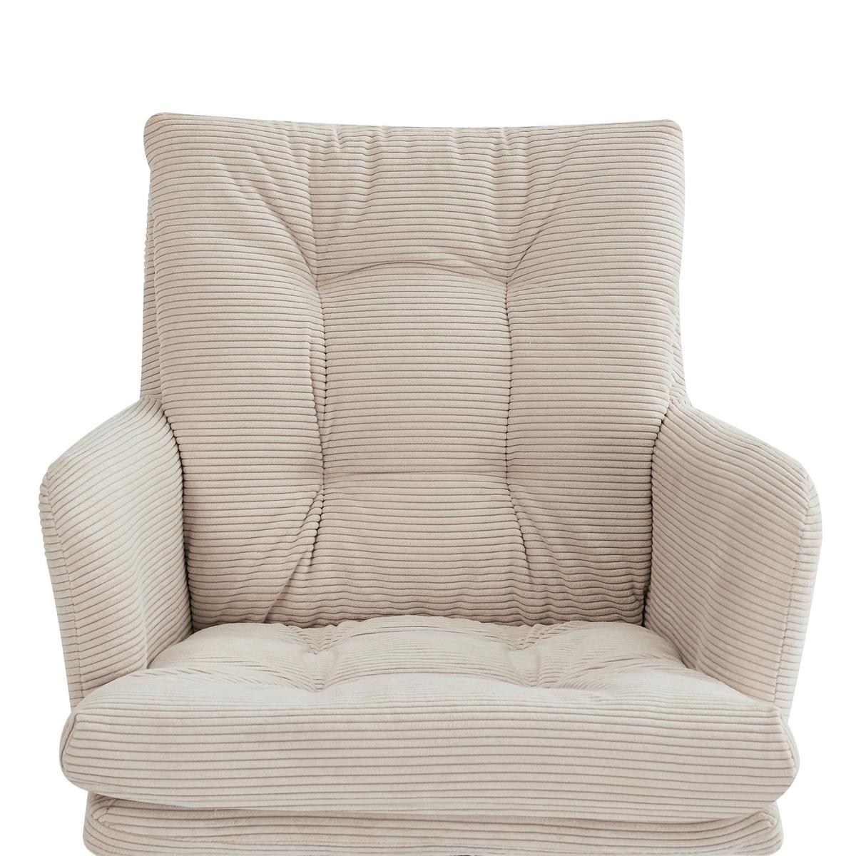 Karosszék Hanna - fekete/fehér, Modern, textil/fém (60/88/64cm) - Mömax