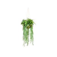 Kunstpflanze Hängepflanzen Grün - Grün, Design, Kunststoff (30cm)