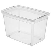 Aufbewahrungsbox Chaos Transparent ca. 60l - Transparent, MODERN, Kunststoff (58,5/39,5/39cm) - Mömax