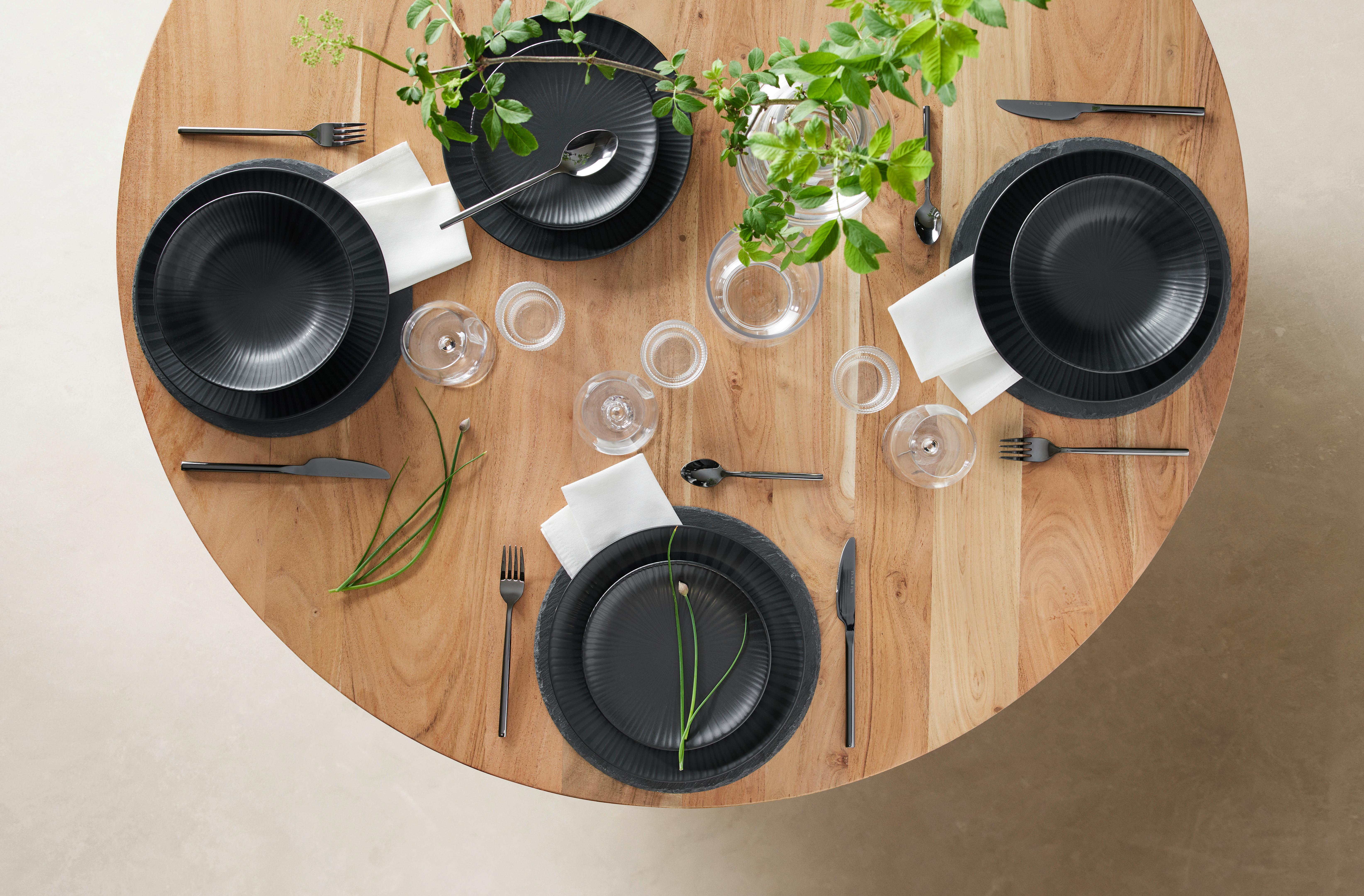 SERVIS BLACKY - svart, Modern, keramik - Mömax