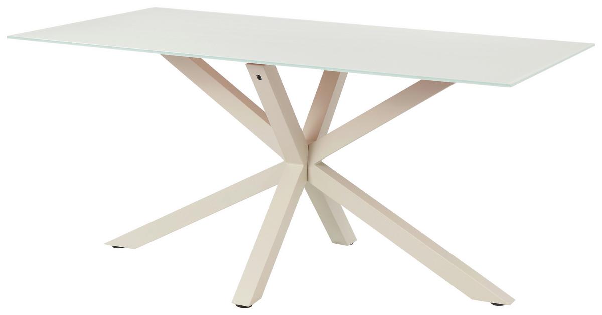 Jedilna Miza Vanda, Kašmir, 160x90 - kašmir, Moderno, kovina/steklo (160/90/75,5cm) - P & B