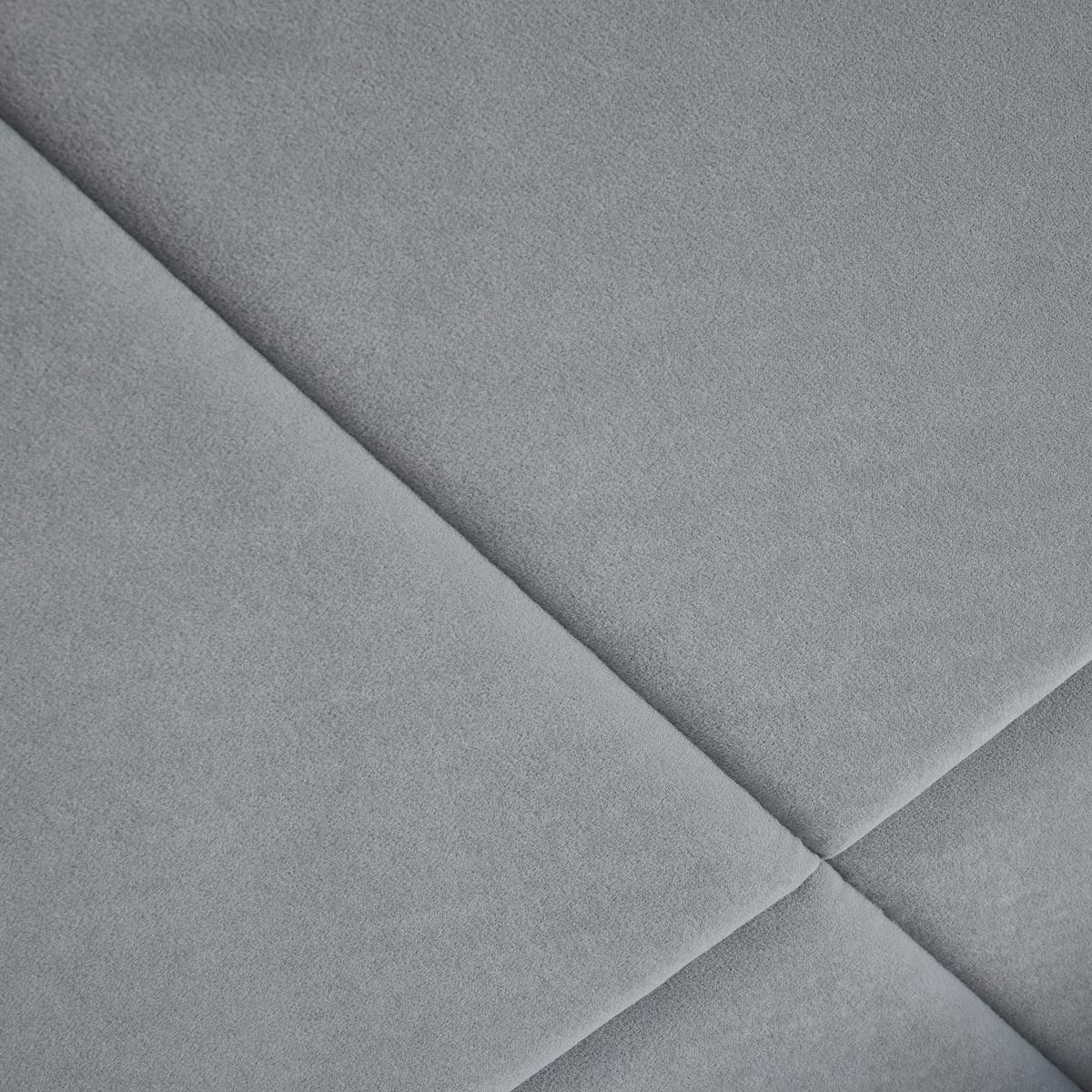Polsterbett Elena ca. 180x200 cm Grau - Schwarz/Naturfarben, MODERN, Holz/Textil (180/200cm) - Bessagi Home
