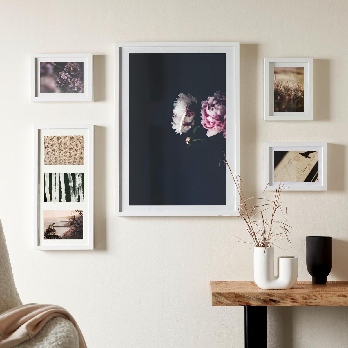 Okvir Za Slike Gitta - bela, Moderno, umetna masa/leseni material (50/70cm) - Modern Living