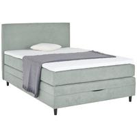 Boxspring Krevet Kleopatra - svijetlo siva, Konvencionalno, drvni materijal/tekstil (140/200cm) - Modern Living