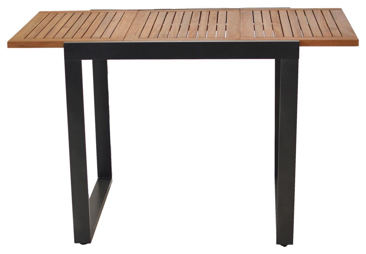 Vrtni Set Toblino, 3-Delni, Raztegljiva Miza - siva/barve grafita, Moderno, kovina/tekstil - Gardenson