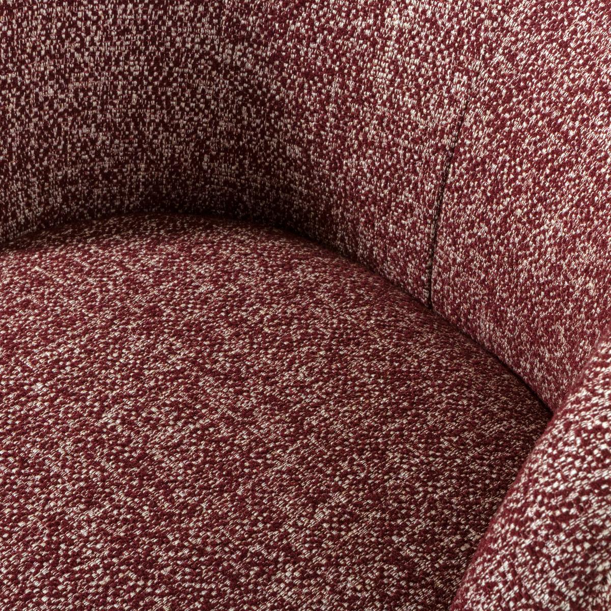 Cocktailsessel Serra Bordeaux - Bordeaux/Schwarz, Design, Kunststoff/Textil (70/68/77cm) - Livetastic