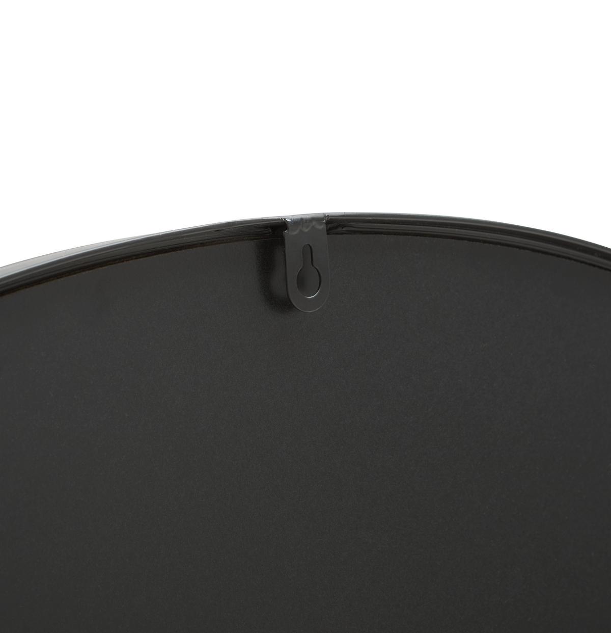 LUSTRO ŚCIENNE CIRCLE - czarny, Design, materiał drewnopochodny/metal (100/100/1,5cm) - MID.YOU