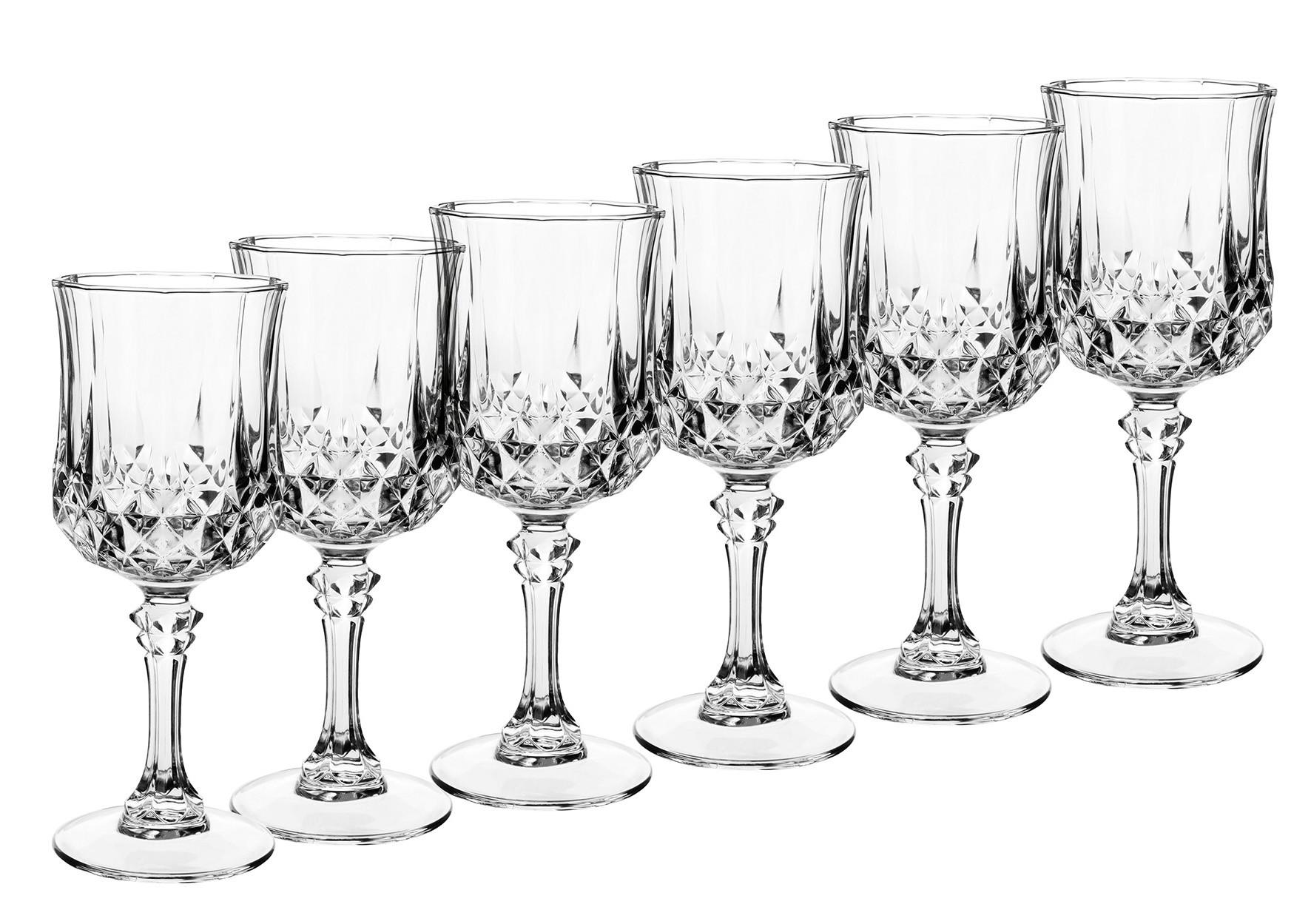 Rotweinglas Longchamp ca. 250ml, 6-teilig - Transparent, Basics, Glas (250ml) - Mäser