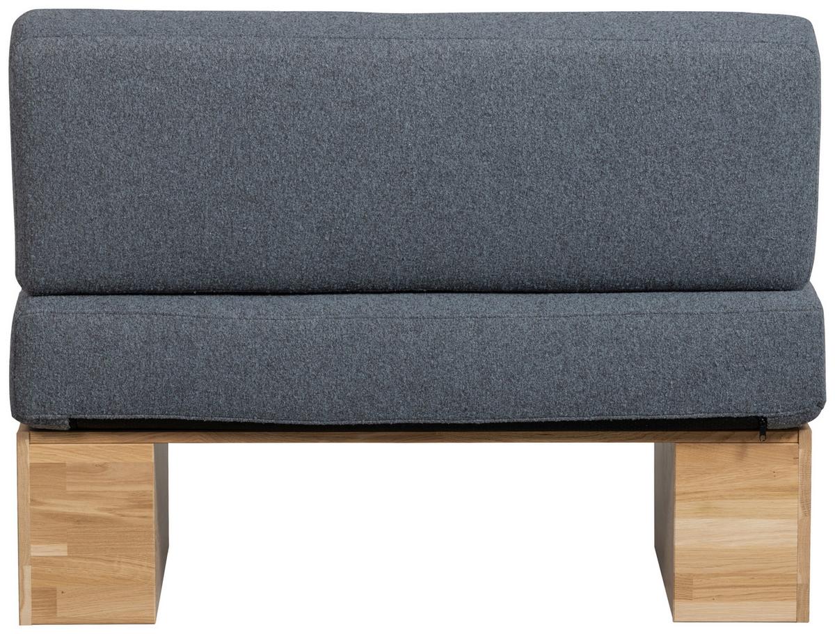 Sitzbank Eat Up Dunkelgrau - Eichefarben/Dunkelgrau, MODERN, Holz/Textil (110/84/67cm) - Livetastic