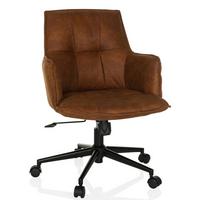 Drehstuhl Solao Life Braun - Schwarz/Braun, MODERN, Kunststoff/Textil (54/85/70cm) - MID.YOU