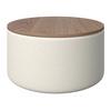 SOFFBORD ELLIOT - vit/naturfärgad, Modern, trämaterial/trä (70/70/35cm) - Bessagi Home