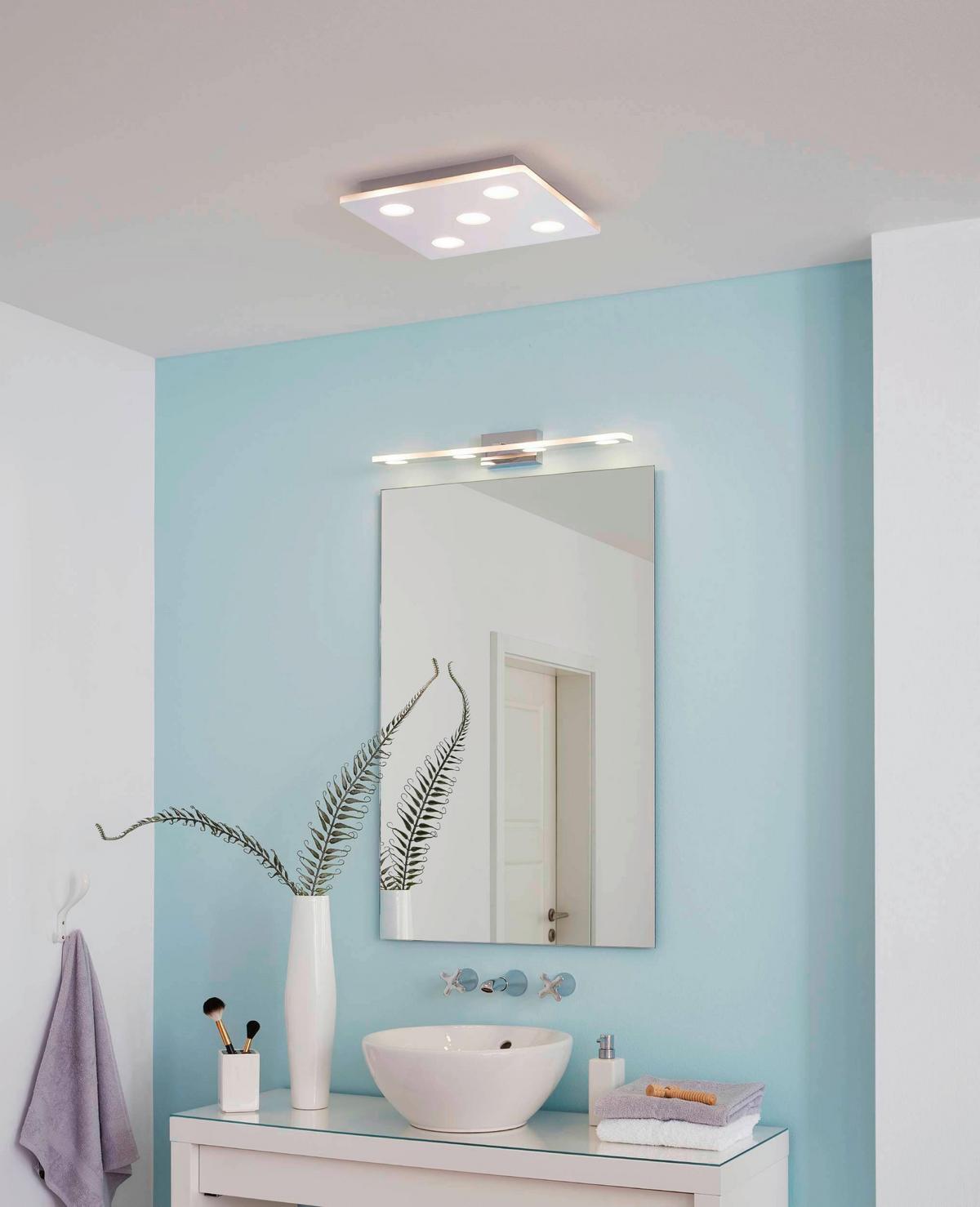 Badezimmer-wandleuchte 96938* Cabus - Chromfarben, Design, Kunststoff/Metall (58/4,5/11,5cm) - Eglo