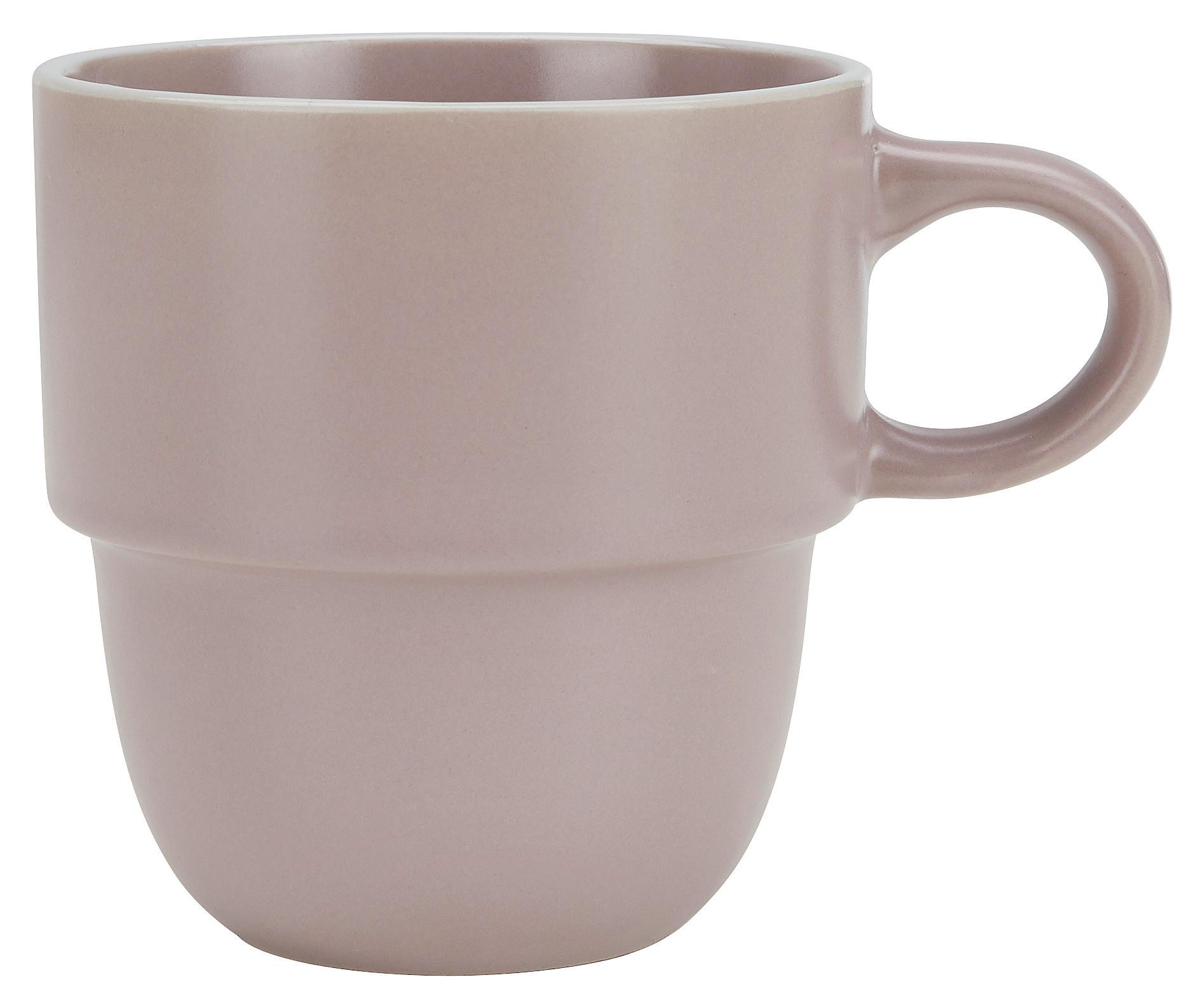 KAFFEEBECHER RAGNAR - Rosa, MODERN, Keramik (0,36l) - Modern Living
