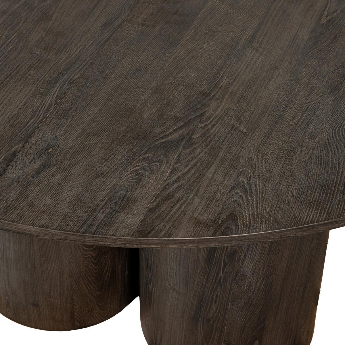 Esstisch Oona Dunkelbraun B: 140 cm - Dunkelbraun, Design, Holzwerkstoff (140/140/75cm) - Livetastic