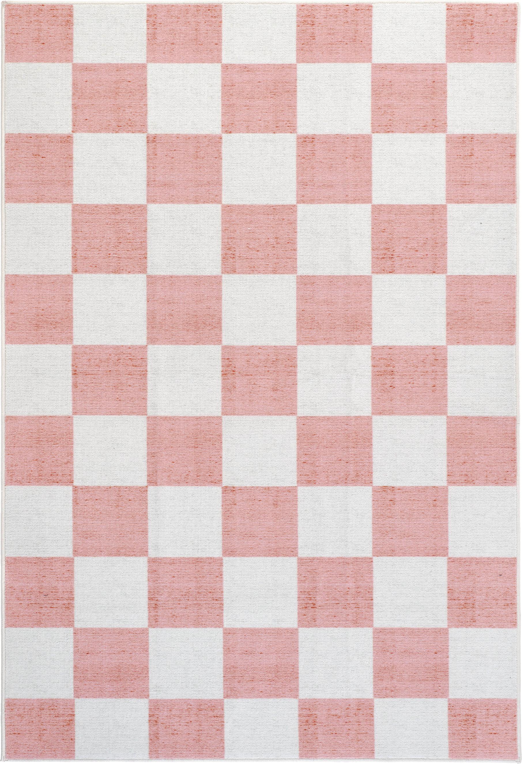 DYWAN TUFTOWANY JACK MESIO-URBAN8159 - szarobiały/jasnoróżowy, Design, tkanina (130/190cm) - Lindorug