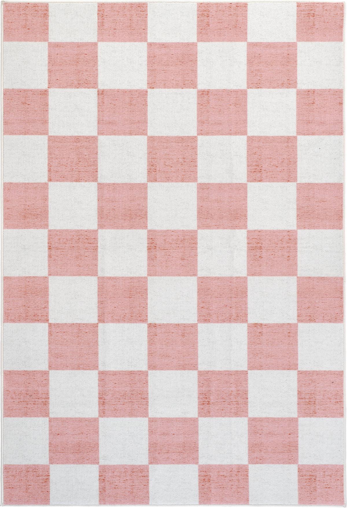 DYWAN TUFTOWANY JACK MESIO-URBAN8159 - szarobiały/jasnoróżowy, Design, tkanina (130/190cm) - Lindorug