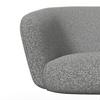 STOL MED ARMSTÖD AMINA - grå/svart, Modern, metall/textil (64/81/63cm) - Bessagi Home
