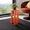 SIDOBORD LARGO -TREND- - orange, Lifestyle, trä/glas (35/47/35cm) - Premium Living