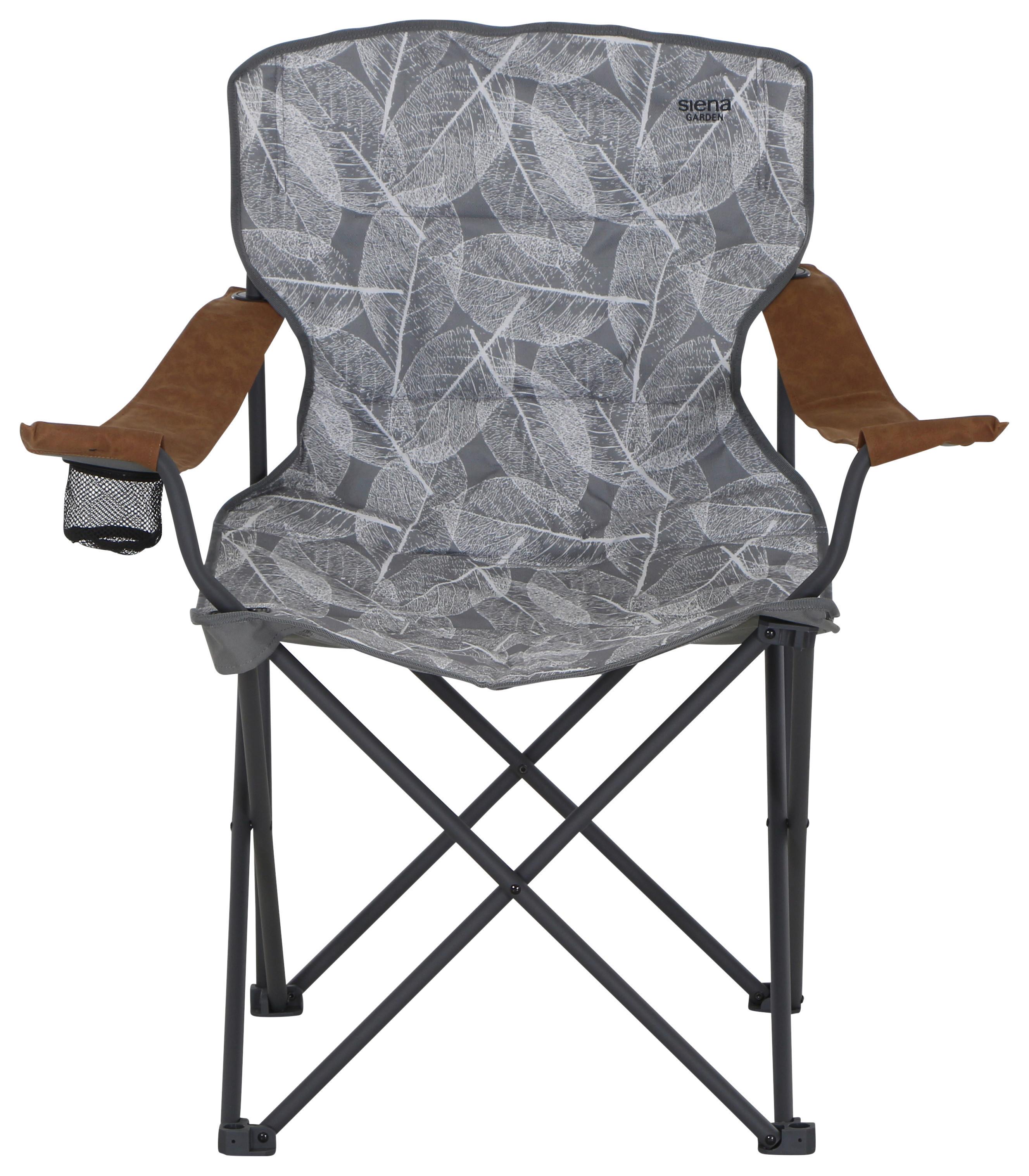 Campingsessel Faltbar M51747 mit Tragetasche - Anthrazit/Grau, KONVENTIONELL, Textil/Metall (90/96/61cm) - Siena Garden
