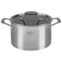 Főzőedény 4484-Ka - nemesacélszínű, Basics, üveg/fém (20cm) - Käfer