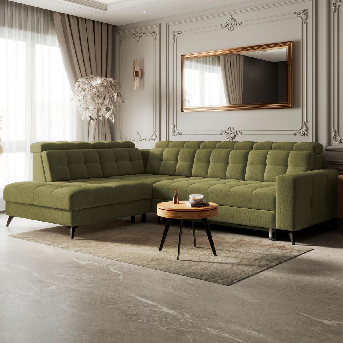 Coltar BARLETTA - verde, Romantik / Landhaus, textil (228/289cm) - Luca Bessoni