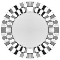 WANDSPIEGEL HORUS - Silberfarben, Lifestyle, Glas/Metall (80/80cm) - Kayoom