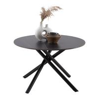 Klubska Miza Marbella - črna, Moderno, kovina/keramika (70/70/44cm) - Mömax