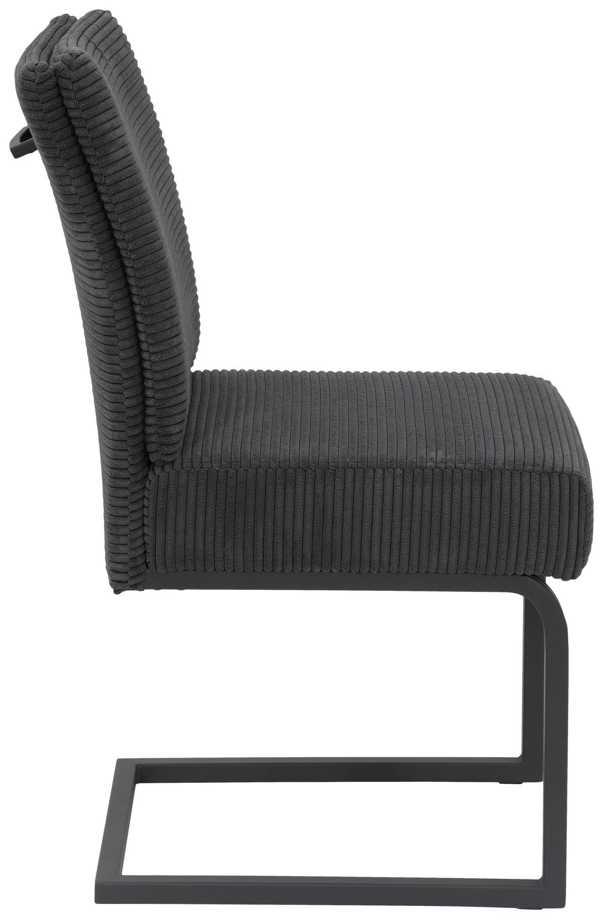 Nihajni Stol Olivia Giga - S, Antracit - črna/antracit, Moderno, kovina/tekstil (61/91/43cm) - Mömax