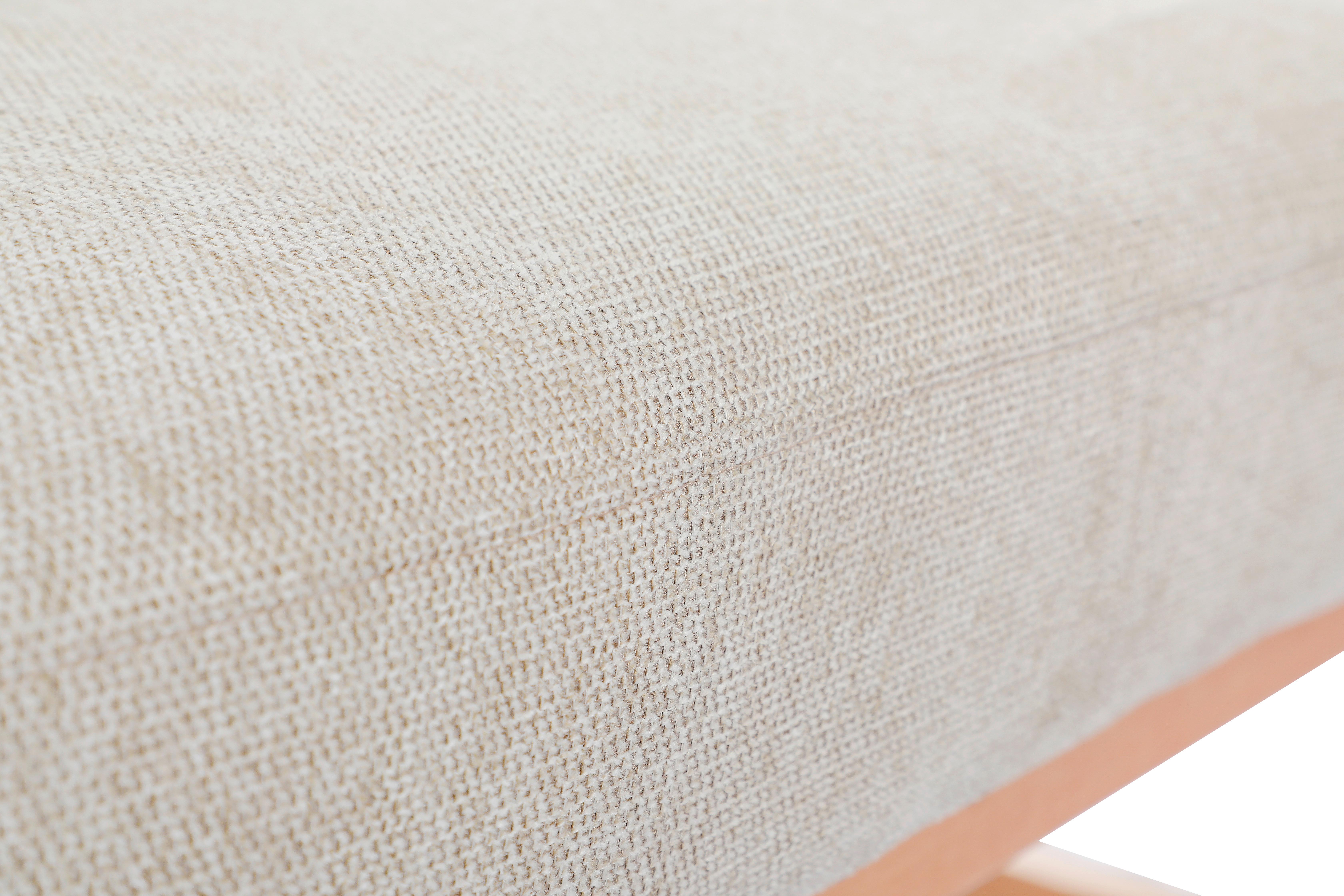 2-SITS SOFFA MALMÖ - ljusgrå/naturfärgad, Modern, trä/textil (120/75/69cm) - Mömax