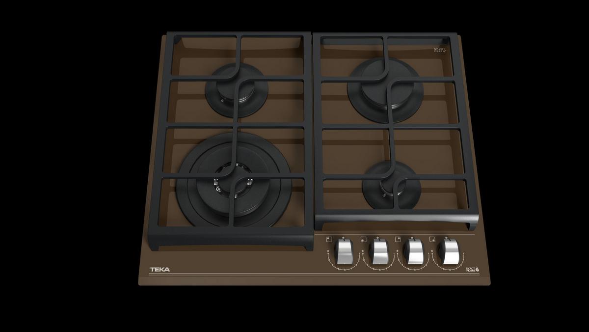 Plită pe gaz TEKA GZC 64320 LB BRICK BROWN - Modern (60/5/60cm) - Teka