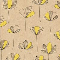 Serviette By Nature in Gelb/Schwarz/Hellbraun - Hellbraun/Gelb, MODERN, Papier (33/33cm)