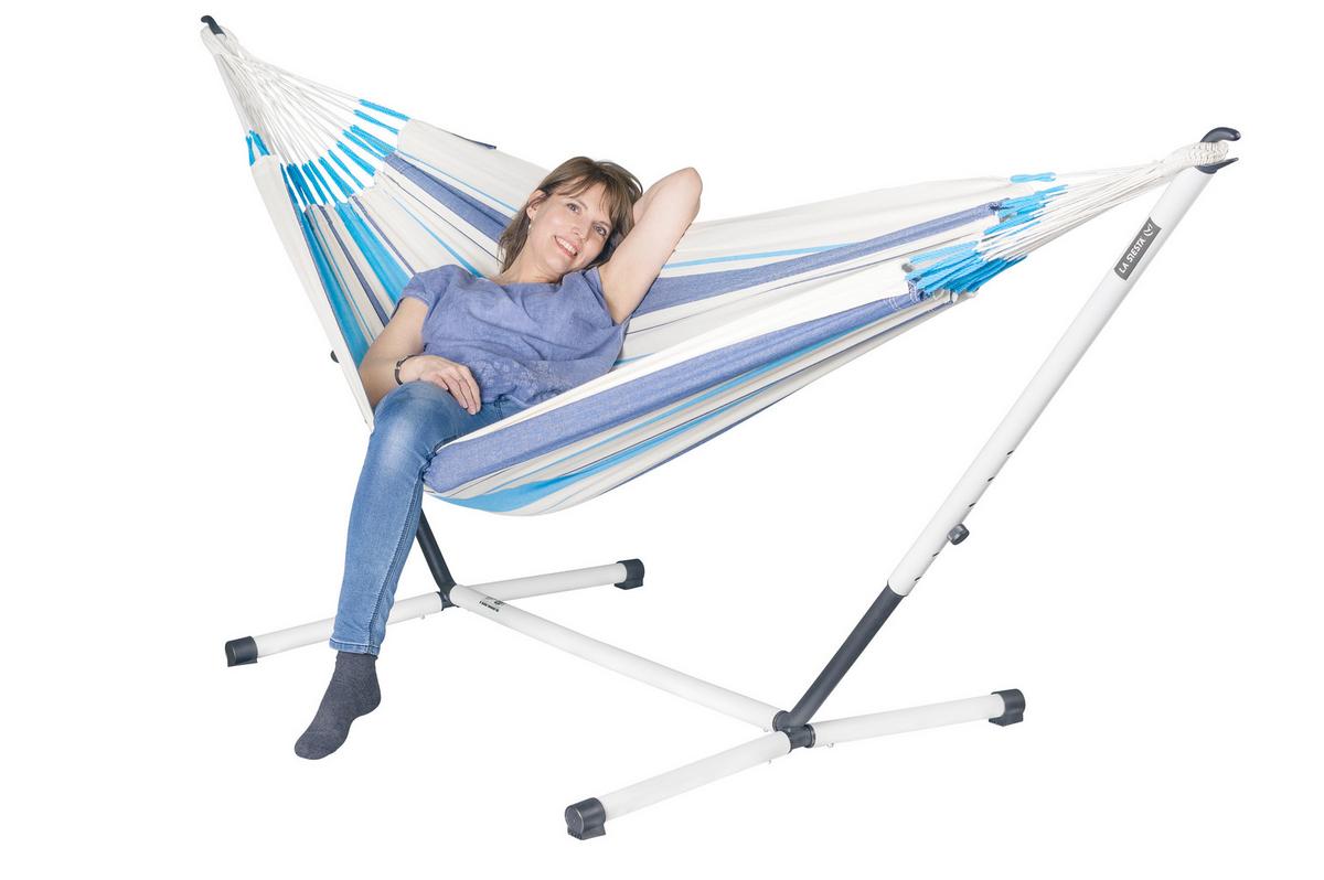 Hängemattengestell Hammocks ca. 270-310x90x95-115 cm - KONVENTIONELL, Metall (270-310/90/95-115cm) - La Siesta